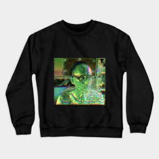 Reaction Diffusion face melt Crewneck Sweatshirt